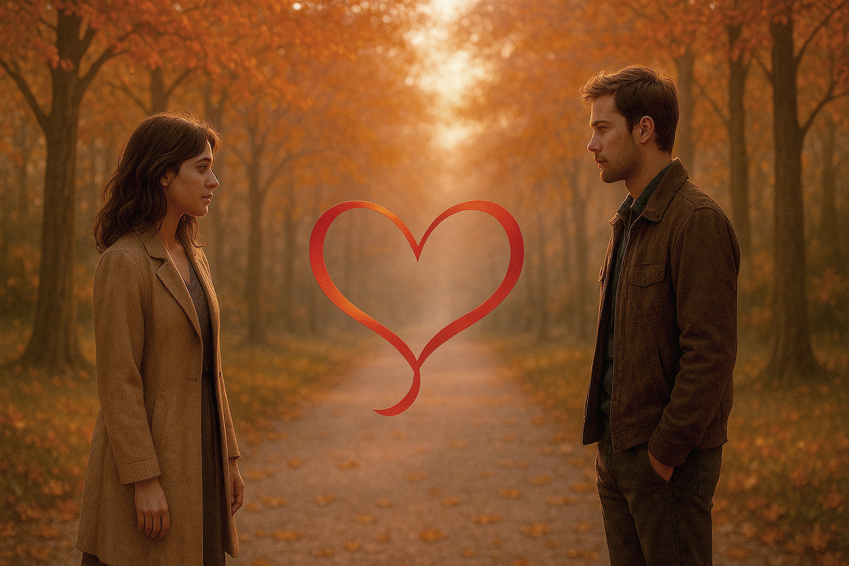 Why He Pulls Away A Couple Look At Each Other Unsure Of Their Relationship